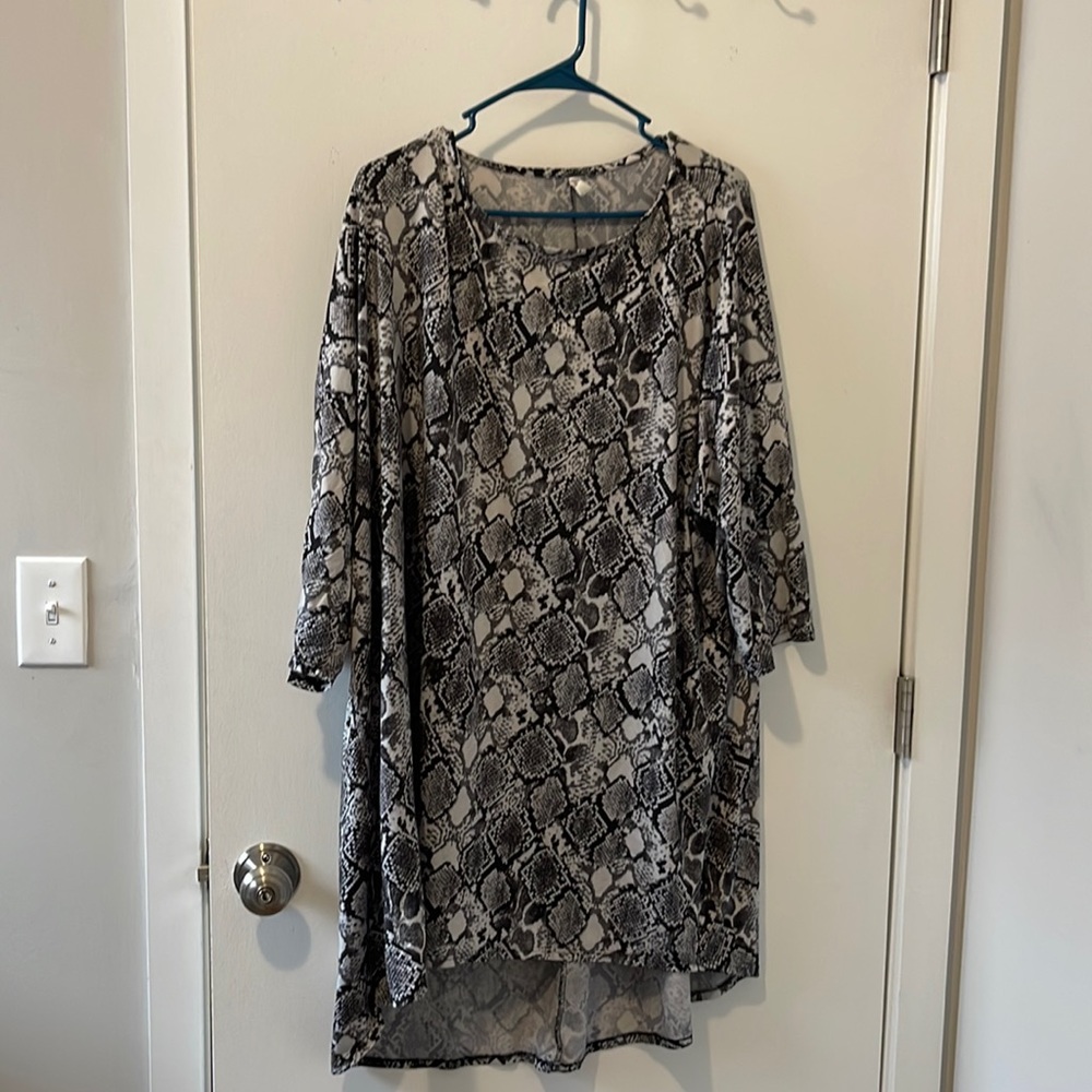 Chic Soul Snakeskin Dress 3XL
